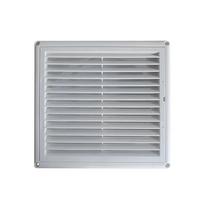 PP Air Vent Grille Ventilation Cover With Flaps With Insect Screen 150*150mm/200*200mm Louver Vent Air System Net Cover Screen