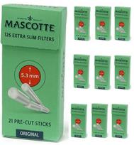 Filtrai cigaretėms Mascotte Extra Slim 5,3 mm 126 vnt. x 10