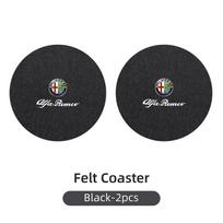 FMYZC1 Car mounted embedded felt cup pad neat and tidy For Alfa Romeo 159 Giulietta Giulia 147 Mito 156 166 GT Stelvio F1 Brera Tonale