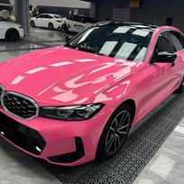 Platinum Rose Pink Auto Wrapping Film Vinyl Wrap Car Stickers Color Change Film Bubble Free Sticker Vinyl Decals Car Accessories 10cmx152cm