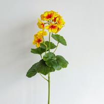 2 Heads Artificial Begonia Flowers UV Resistant Real Touch Silk Fake Flower Flower Art Handmade Simulated Begonia Branch geltona