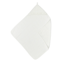 Meyco Baby medvilninis vonios rankšluostis su gobtuvu 80 × 80 cm, Offwhite – Terry Ruffle