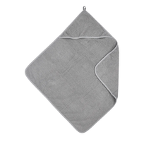 Meyco Baby medvilninis vonios rankšluostis su gobtuvu 75 × 75 cm, Grey – Terry