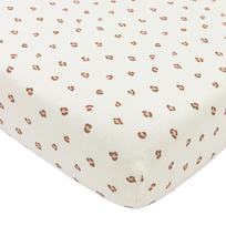 Meyco Baby medvilninė paklodė su guma 60 × 120 cm, Mini Panther Soft Pink – Jersey
