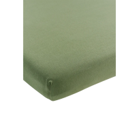 Meyco Baby medvilninė jersey paklodė su guma 60 × 120 cm, Olive Green