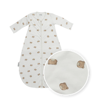 Meyco Baby apvalus kūdikio miegmaišis su rankovėmis Bear Multicolour, TOG 1.0