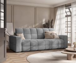 Trivietė išskleidžiama sofa MOLLY su patalynės dėže Spalvos: Quelle 92 (Pilka)
