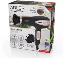 Adler Europe Profesionalus plaukų džiovintuvas 2200 W su jonizacija ir difuzoriumi Adler AD 2248