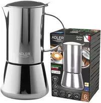 Adler Europe Espreso kavos aparatas 350ml, plieno, skirtas indukcijai - Adler AD 4419