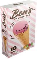 Vaflių kūgeliai BEN'S FAVOURITES, saldūs, 10 vnt, 125 g