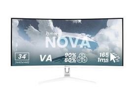 Arozzi | Nova | 34 " | VA | QHD | 21:9 | 165 Hz | 1 ms | 3440 x 1440 pixels | 350 cd/m | HDMI ports quantity 2 | White