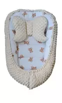 Cocoon - 696 - with pillow - MINKY - TEDDY BEAR - ECRU