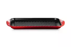 Le Creuset very large grill plate 47x25x32 cm cherry