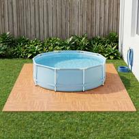 Baseino grindų kilimas 12 pcs Medis 4,32 m² EVA puta