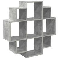 Sieninė lentyna Betono pilka 90 x 25 x 90 cm Apdirbta mediena