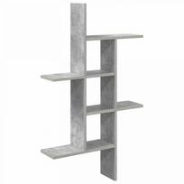 Sieninė lentyna Betono pilka 61 x 15 x 102 cm Apdirbta mediena