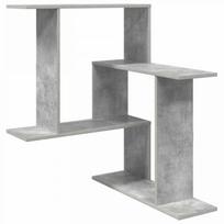 Sieninė lentyna Betono pilka 67 x 67 x 87 cm Apdirbta mediena