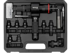 Yato kniedžių adapteris YT-36192, 1/4" (6.3 mm), kniedės: 2.4, 3.2, 4, 4.8, 6, 6.4 mm, kniedžių veržlės: M3, M4, M5, M6, M8, M10