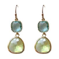 Fashion Peridot Drop Earrings For Women Women Engagement Wedding Earrings Jewelry Gift žalia