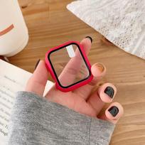 Grūdinto stiklo apsauginis dangtelis Apple Watch,  Raudona