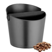 Accessories for coffee machines,Coffee Knock Box, Espresso Dump Bin, Coffee Bin, Espresso Knock Box Shock-Absorbent Durable Barista Style,black