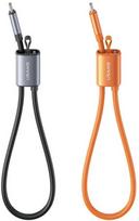 Cable USAMS U97 60W USB-C to USB-C handstrap 30cm oranžinės spalvos