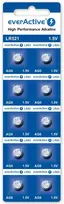 Baterijos AG0 / G0 / LR63 / LR521 everActive 1,5V (blisterinė pakuotė, 10 vnt.)