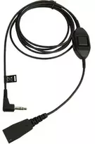 Kabelis audio Jabra 8735-019 0,5 m QD 3.5mm Juodas