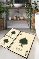 Vonios kilimėlių rinkinys Playing Cards, 3 vnt.