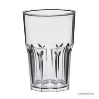Stiklinė GRANITY, skaidri, SAN plastikas, 400 ml,  D 8,5 cm, H 12 cm, 5 vnt
