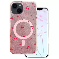TFO Cherry Mag Glitter phone case with MagSafe support for iPhone 13 | iPhone 14 red