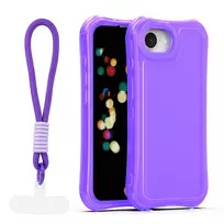 TFO Safepop phone case with strap for iPhone 16e | iPhone 17e purple