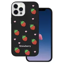 TFO Strawberry phone case for iPhone 12 | iPhone 12 Pro black