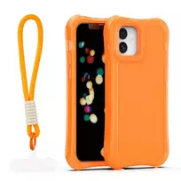 TFO Safepop phone case with strap for iPhone 12 | iPhone 12 Pro orange