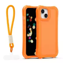 TFO Safepop phone case with strap for iPhone 13 orange