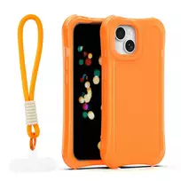 TFO Safepop phone case with strap for iPhone 15 orange