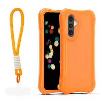TFO Safepop phone case with strap for Samsung Galaxy A36 5G (A366) | A56 (A566) | A37 (A376), orange