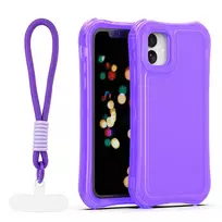 TFO Safepop phone case with strap for iPhone 11 purple