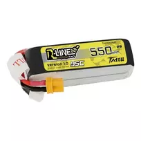 Tattu R-Line 550mAh 14.8V 95C 4S1P universalus akumuliatorius