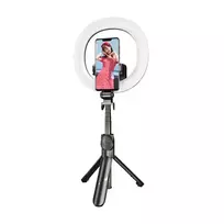 Puluz universalus selfie lazdos / tripodas su LED žiedine šviesa