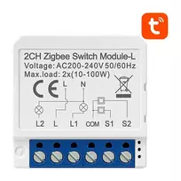Išmanusis jungiklio modulis ZigBee Avatto LZWSM16-W2 be neutralios linijos TUYA universalus