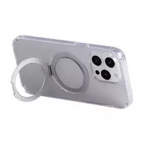 Magnetinė apsauginė telefono dėklas su laikikliu Joyroom JR-BP004 skirtas iPhone 15 Pro (skaidrus) universalus