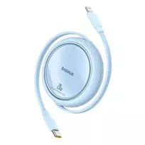 USB laidas Baseus Free2Pull USB-C iki iPhone 20W, 1 m (mėlynas) universalus