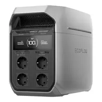 Rinkinys: EcoFlow Delta 3 Plus elektros stotis + 400W fotovoltinė plokštė. universalus