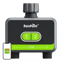 RainPoint 2-zonų laistymo valdiklis su universalia programėle