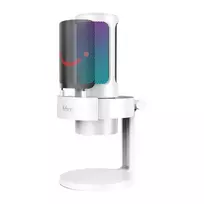 Fifine A8W kondensatorinė mikrofonas su stovu (balta) universalus