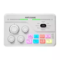 Fifine SC8W RGB žaidimų maišytuvas (balta) universalus
