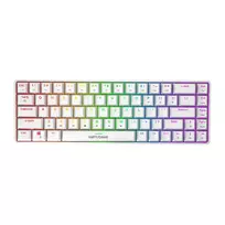 Fifine GK1W mechaninė klaviatūra, 65% RGB (balta) universalus