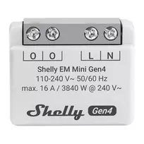 „Shelly EM Mini Gen4 WiFi/Matter universalus energijos matuoklis“