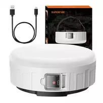 Superfire T25 palapinė lempa, 400 lm, USB, 3 režimai universalus
